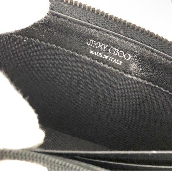 ✨ Jimmy Choo Star Studded Zippy Long Wallet — Black Leather with Attitude ✨ - Picture 9 of 9